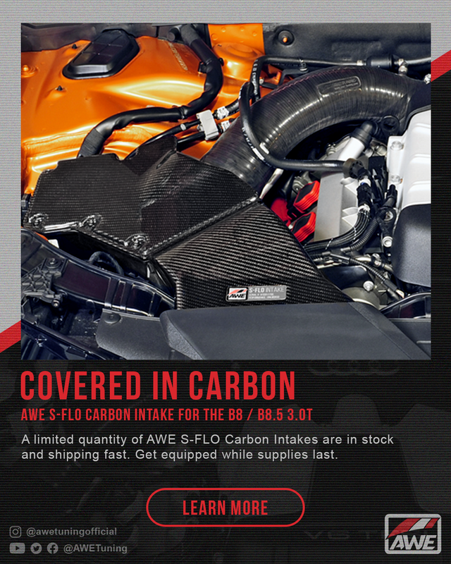 AWE Tuning Audi 3.0T S-FLO Carbon Cover