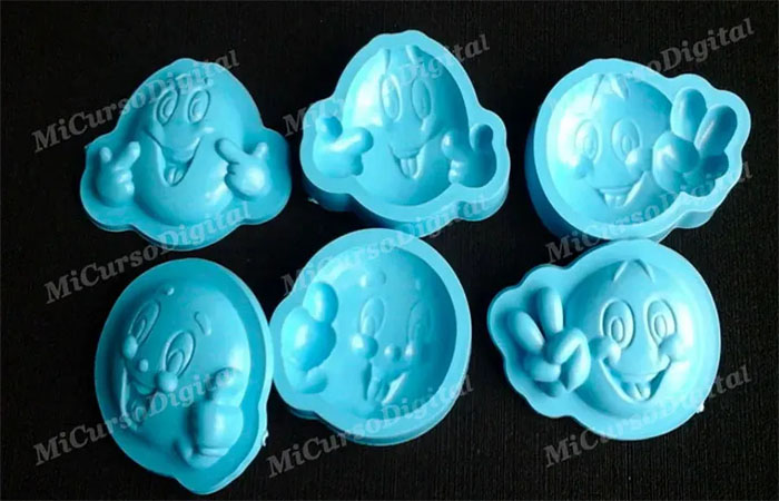 Molde para goma eva foami emoticones no1 crea manualidades 3D