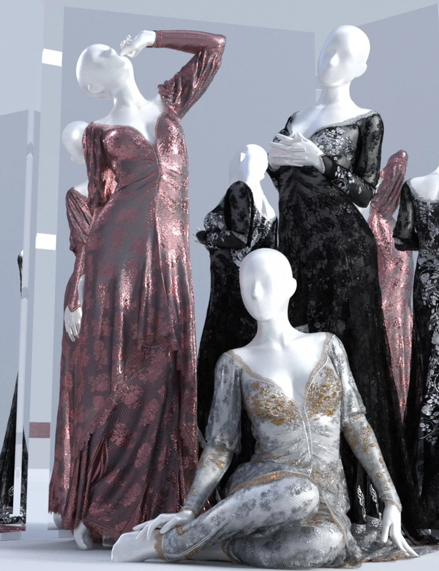 dForce Duchess Dress for Genesis 3 and 8 Female(s)