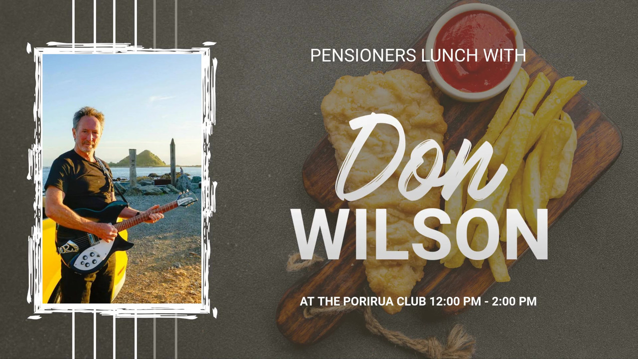 Pensioners Lunch with Live Music from Don Wilson