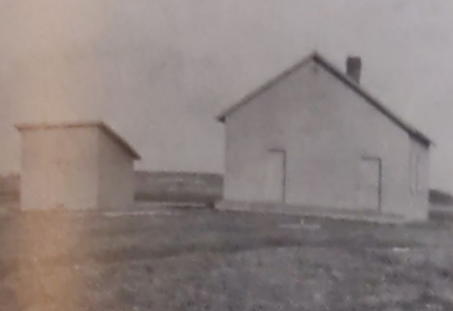 The original District 9 schoolhouse, built in 1871. (Glewwe)