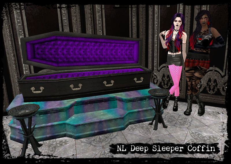 Deep Sleeper coffin preview with Ebony and B'loody Mary