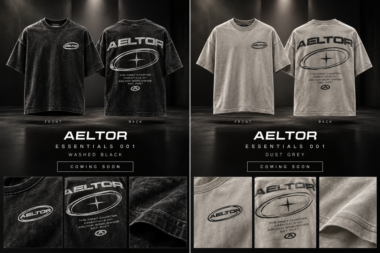 AELTOR ESSENTIALS 001 Washed Black and Dust Grey product showcase
