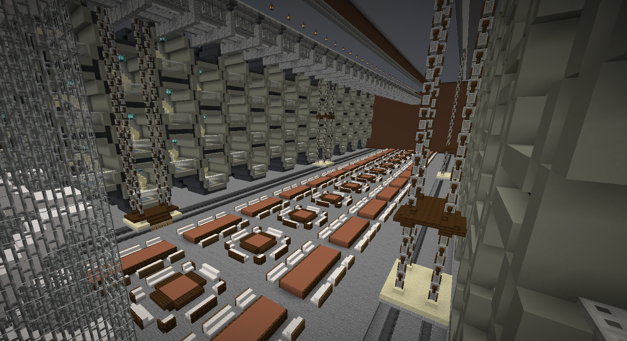 "Intrigue" the Cyberpunk Umbrella city Minecraft Map