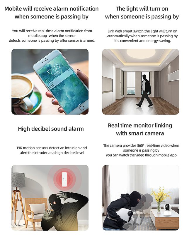 Tuya WiFi PIR Motion Sensor  Smart Home Security Human Body Infrared Detector thumbnail 6 - Smart Switch Lanka