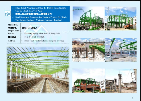 TOA Vietnam Industrial Factory Steel Structure Fabrication & Installation