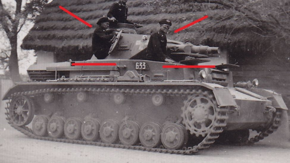 Panzerkampfwagen IV Nummer 633 weißes Balkenkreu