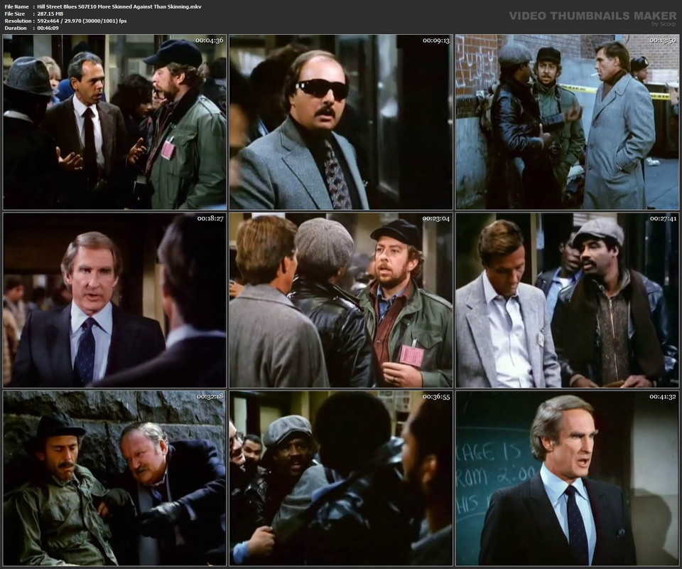 Hill Street Blues S07E10 More Skinned Against Than Skinning.mkv