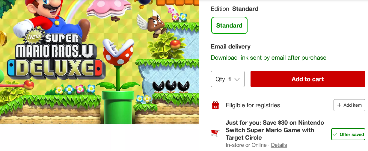 Super Mario Bros. U: Deluxe - Nintendo Switch : Target
