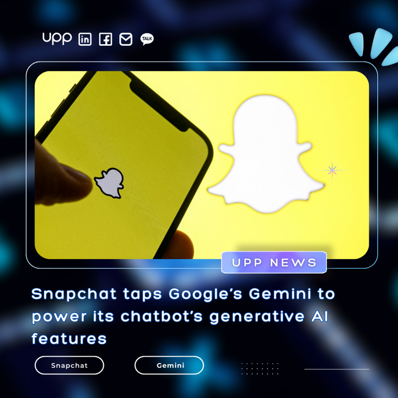 Snapchat taps Google’s Gemini to power its chatbot’s generative AI features.