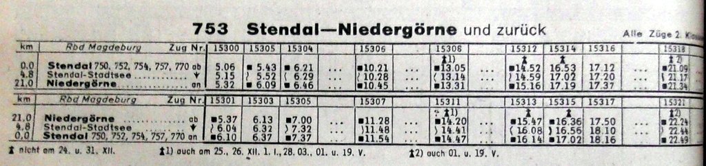 Stendal - Niedergörne