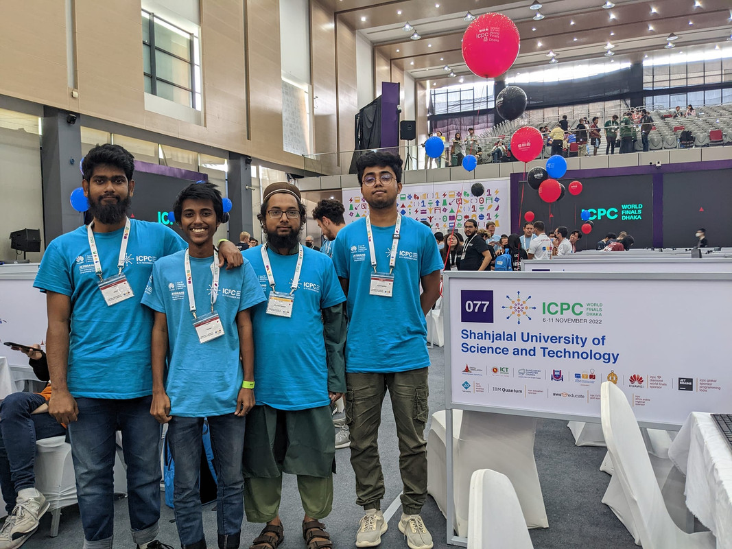 Congratulations to BerlekampMassey, SUST for making it to ICPC World Finals 2021. 