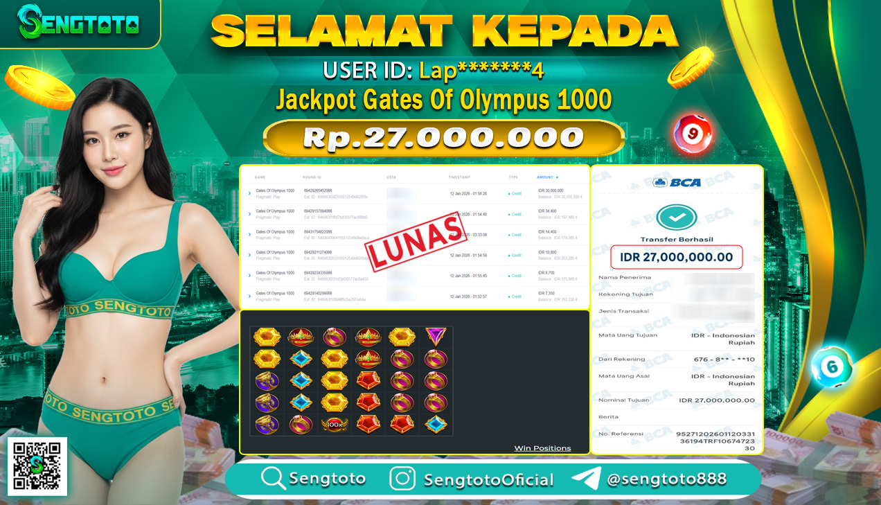 BUKTI PEMBAYARAN SLOT GATES OF OLYMPUS 1000
