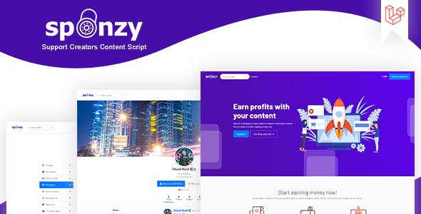 Sponzy – Support Creators Content Script PHP
