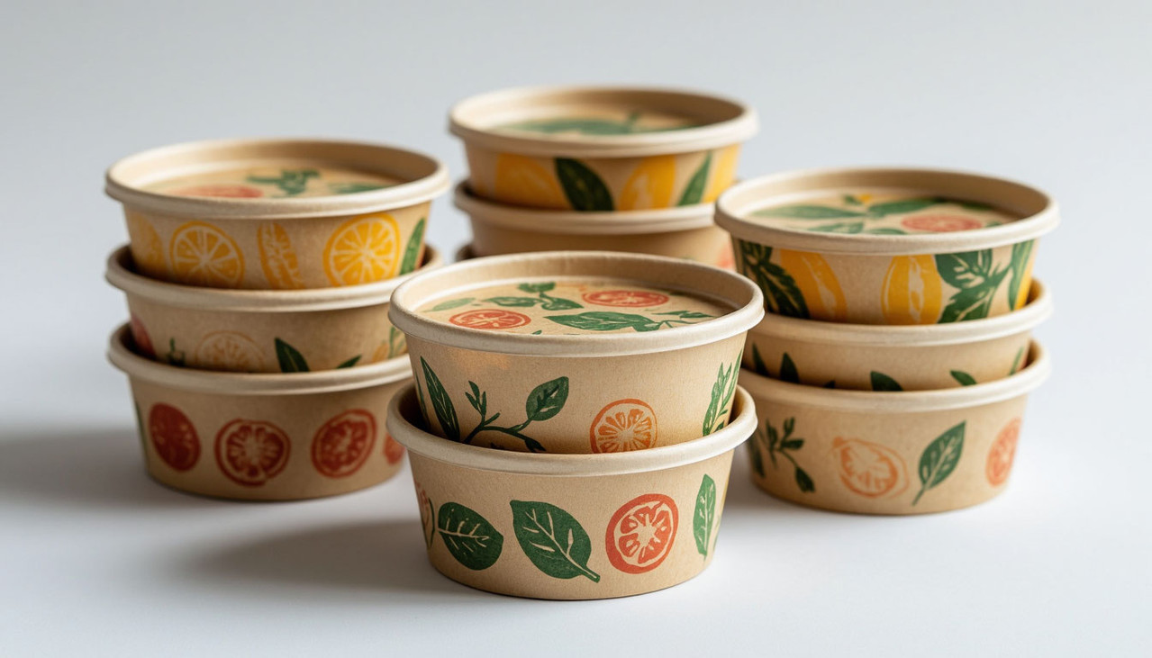 Контейнер бумажный для салата