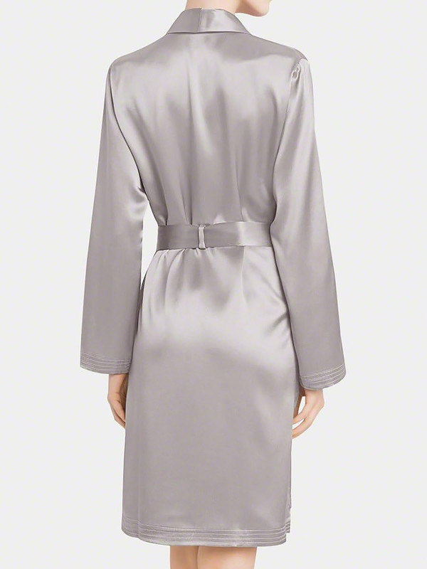 Satin Robes Bathrobe Gown Nightgown Sleepwear Lingerie Solid Robe Night Dresses - Picture 29 of 63