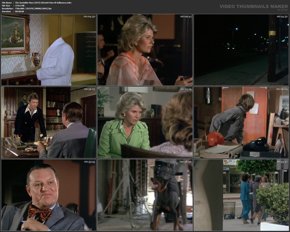 The Invisible Man (1975) S01e04 Man Of Influence.mkv