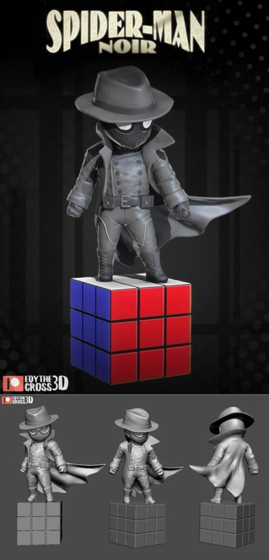 Spiderman Noir – 3D Print Spiderman Noir – 3D Print