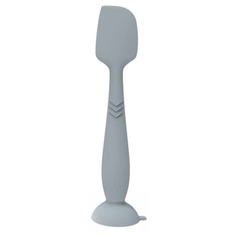 4-Pack Grey Large Silicone Ointment Applicator Spatulas(16.5 CM x 3.8 CM) - Cream Spreader with Suction Base, Hygienic & Precise