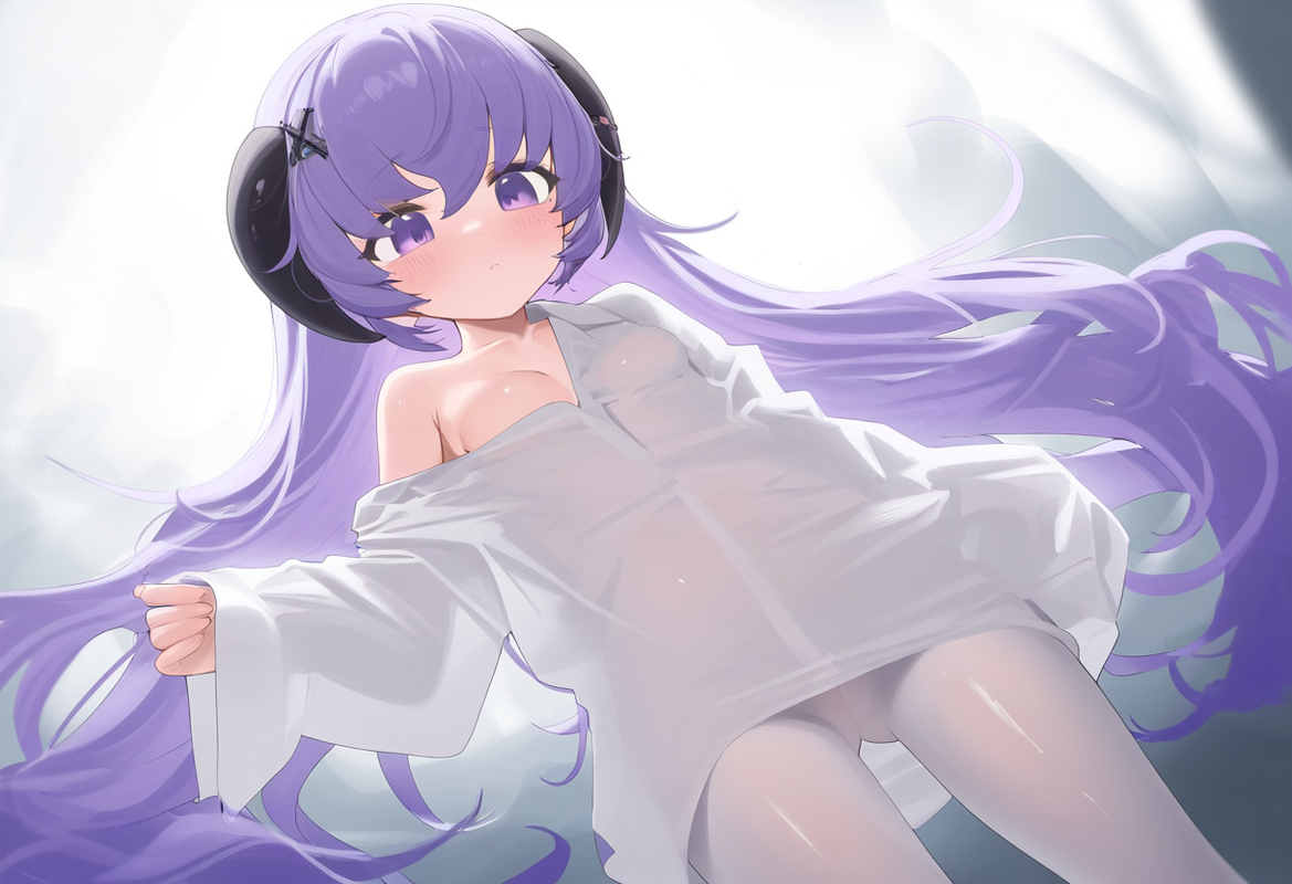 1girl, {{hanyuu}}, mikozin, NDGD, ohlia, {kobayashi ritz}, reoen, looking down,  s-1265109555