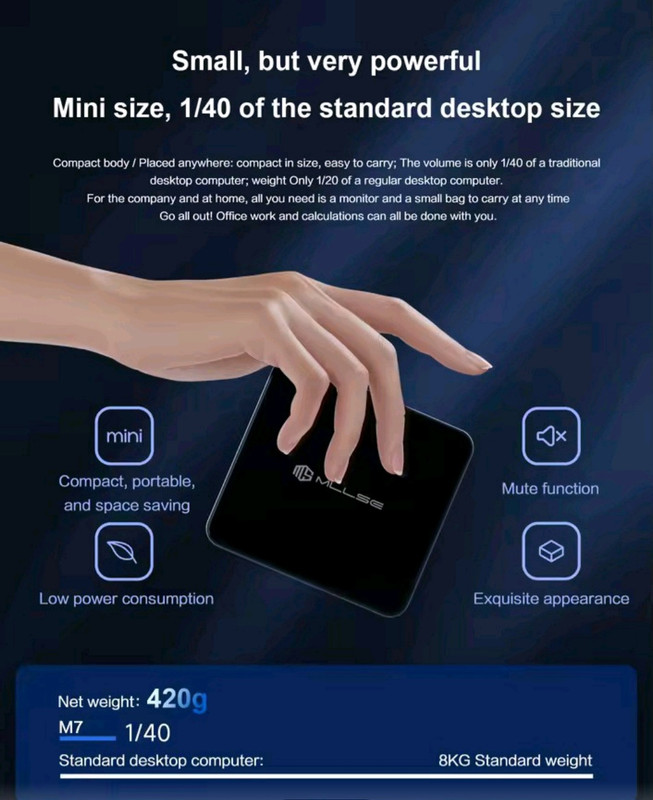 Mini PC MLLSE M6 foto 3