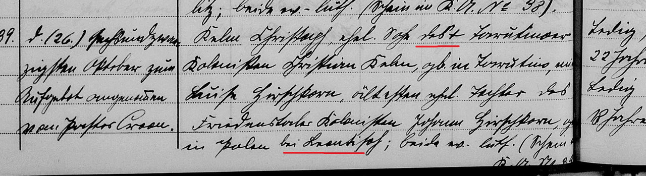 1845 Heirat Christoph Kelm und Louisa Hirschkorn 8003593 (102)