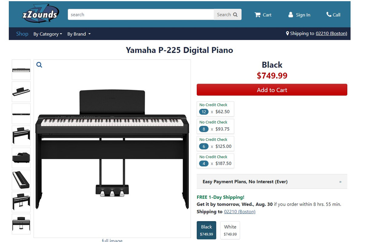 YAMAHA P-225 (IN STOCK IN US) - Piano World Piano & Digital Piano