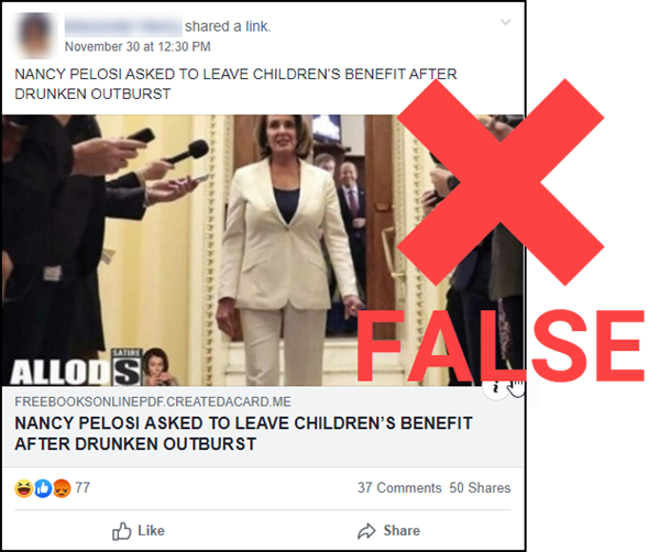 false pelosi facebook post