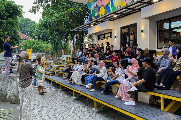 Suasana JNM Bloc di Jalan Prof. Dr Ki Amri Yahya Nomor 1, Pekuncen, Wirobajan, Kota Yogyakarta, Jogja.