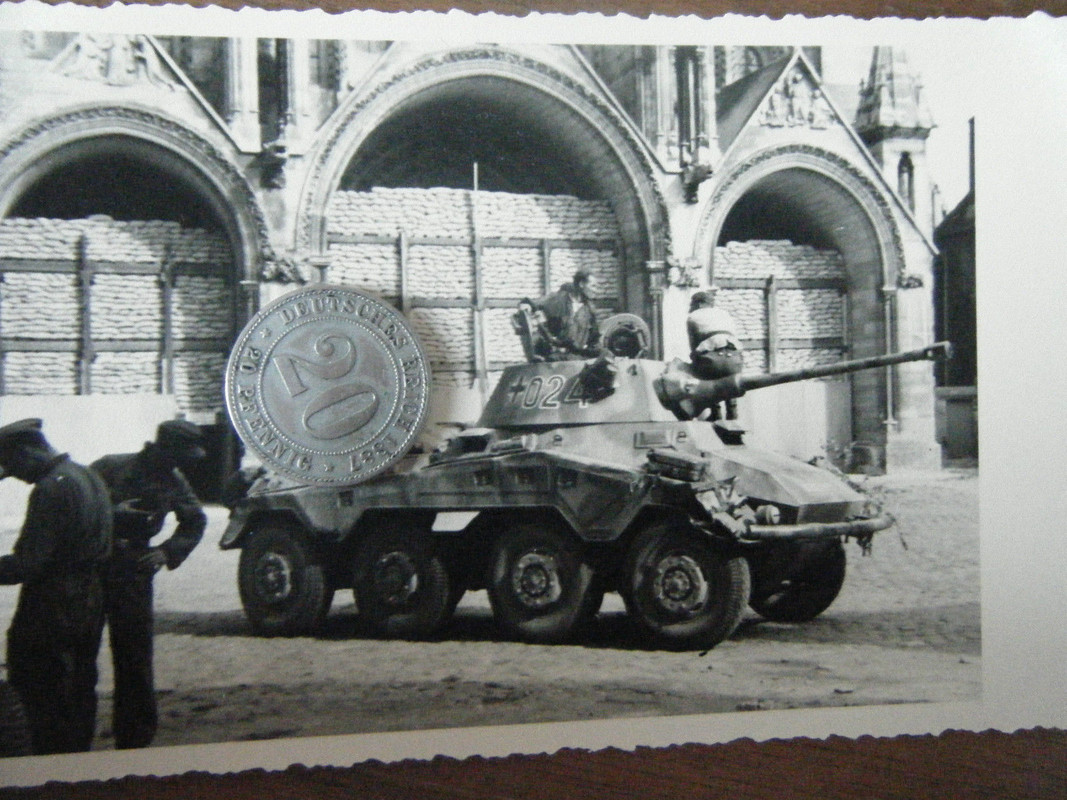 Foto Wehrmacht Spähpanzer SD.KFZ 234-2 Turmnumme