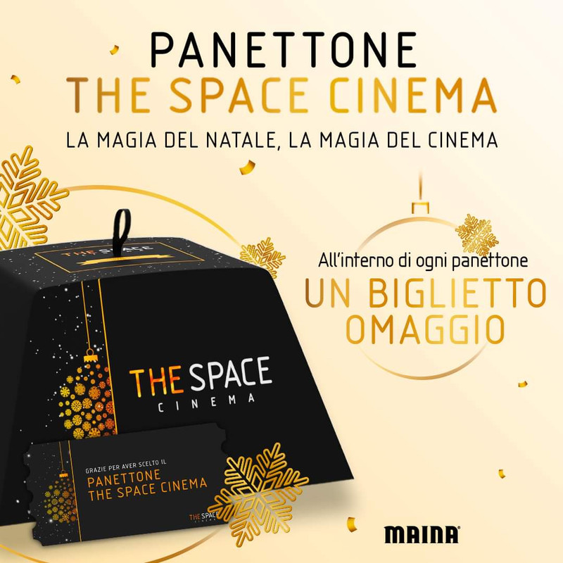 Panettone The Space Cinema con biglietto omaggio Cinema