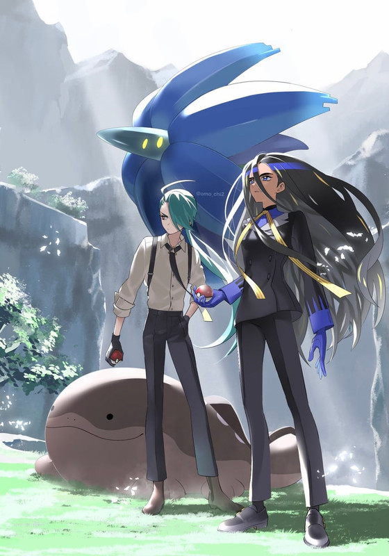 rika-clodsire-geeta-and-glimmora-pokemon