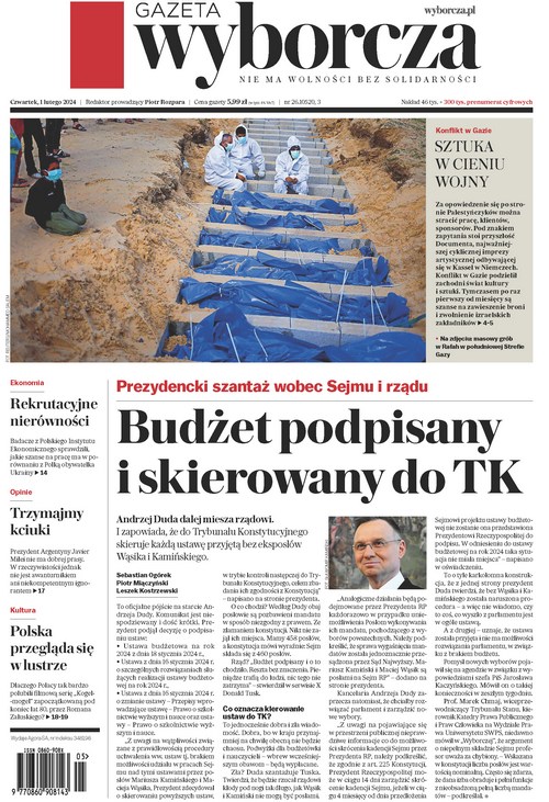 Gazeta Wyborcza 01.02.2024