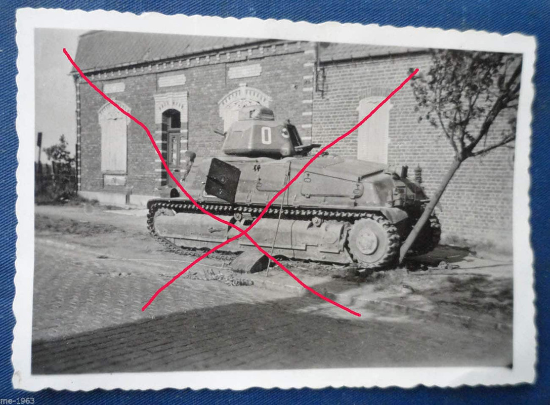 original Foto französischer Panzer um 1940 Frank
