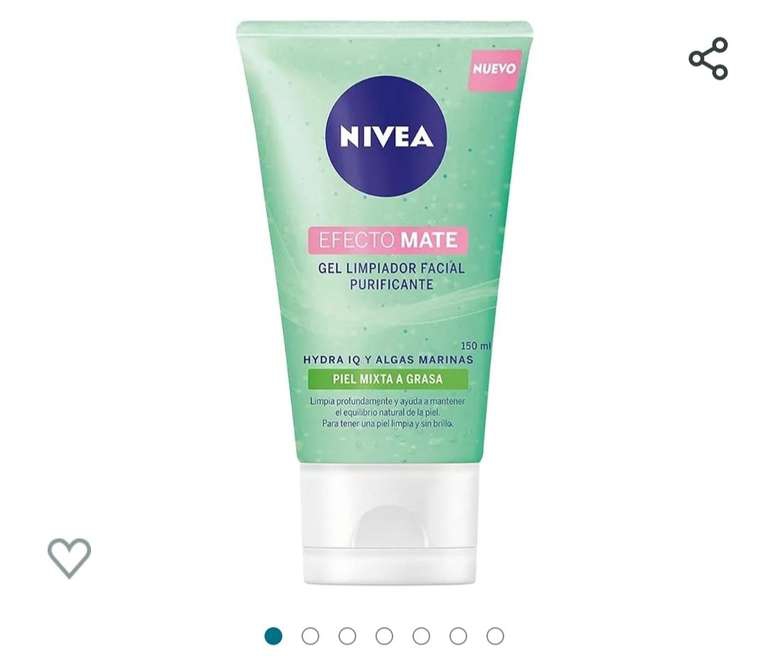Amazon | Nivea Gel Limpiador Facial Purificante Efecto Mate,150ml 
