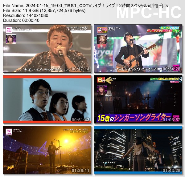 [TV-Variety] CDTVライブ！ライブ！- 2024.01.15