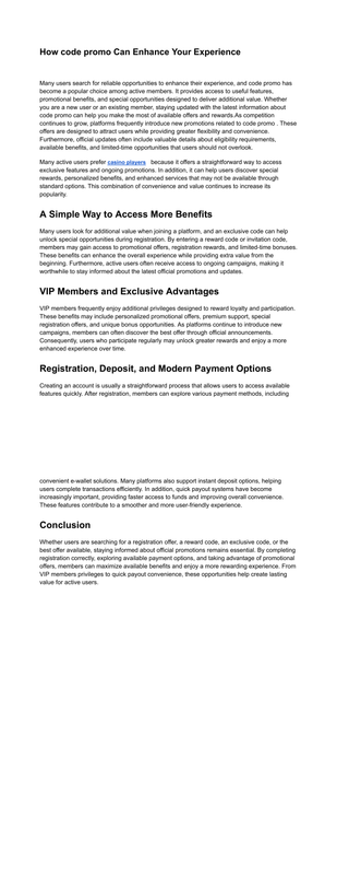 Everything You Should Know About Exclusive Promotions