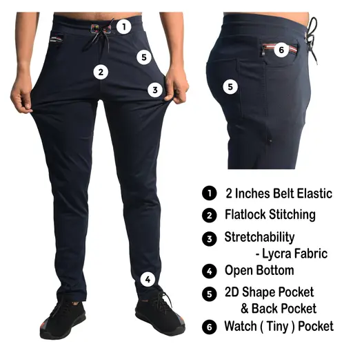 Men's Blue Trackpant (R310)