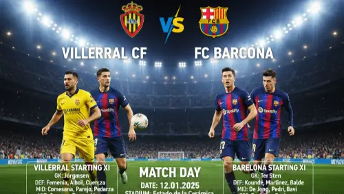 مباراة فياريال ضد برشلونة في الدوري الإسباني 2025 - مواجهة نارية بين الفريقين