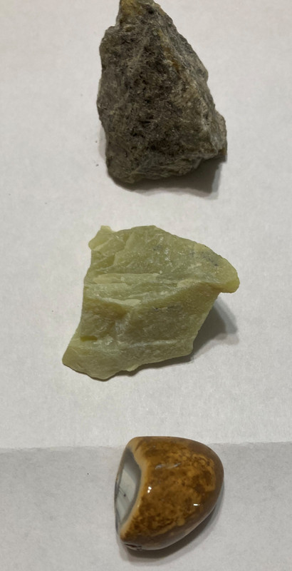  Raw Labradorite, Raw Lemon Quartz, Tumbled Oco Agate, information sheet