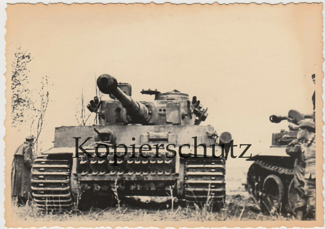 Panzerfahrer Panzermänner Soldaten mit Tiger Panzer camo tarn