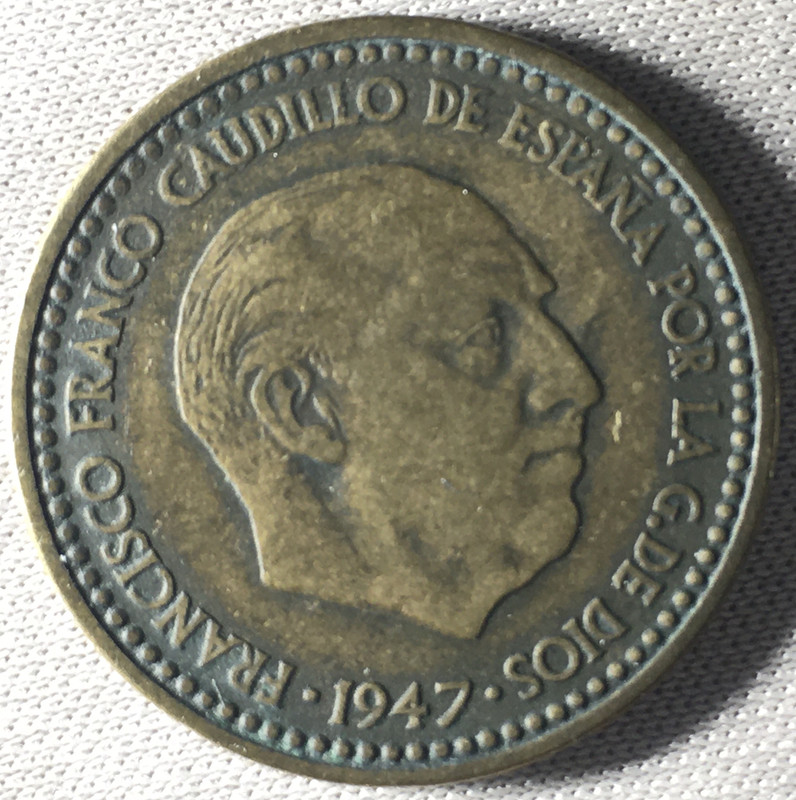 Una peseta 1947 (19*48) Estado Español CC9-EA875-CAAB-4-C25-BDC4-37055614-BA75