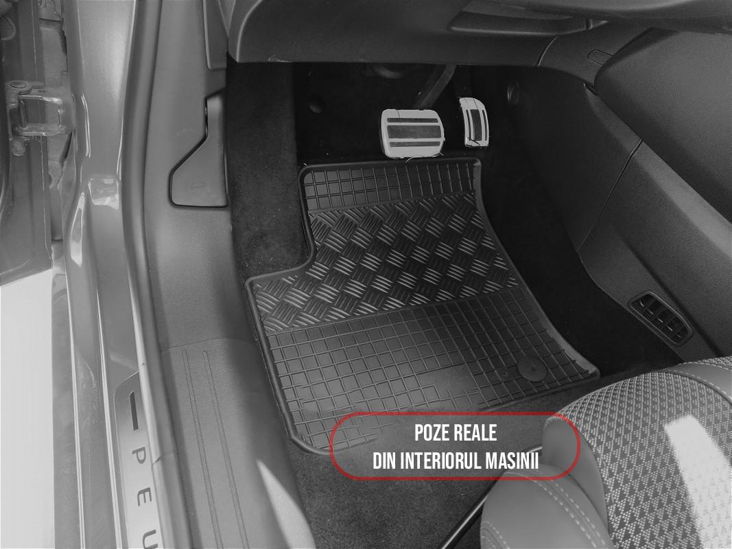 Set 4 covorase Peugeot E-2008 2020-prezent, din cauciuc 100%, compatibile cu autoturismul PEUGEOT e-2008