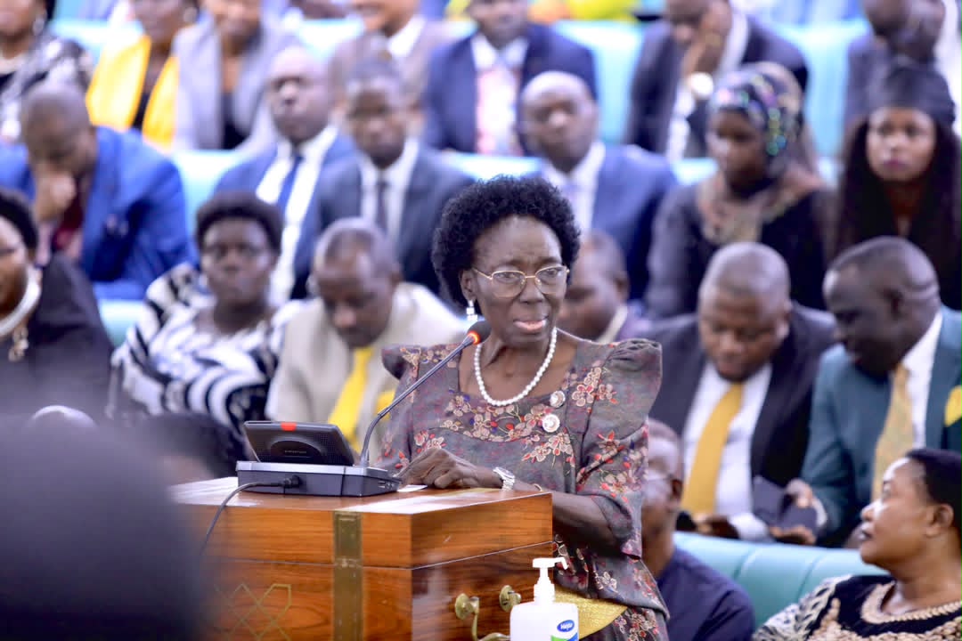 1st Dep. Prime Minister and Min. for East Africa  Rt. Alitwala Rebecca Kadaga paying tributes to Gen. Moses Ali