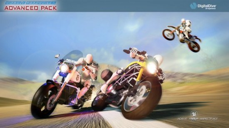 Unreal Engine Marketplace - Ridable MotorBikes: Multiplayer Advanced Pack - 3 Bikes - damage & animations (5.1) Unreal Engine Marketplace - Ridable MotorBikes: Multiplayer Advanced Pack - 3 Bikes - damage & animations (5.1)