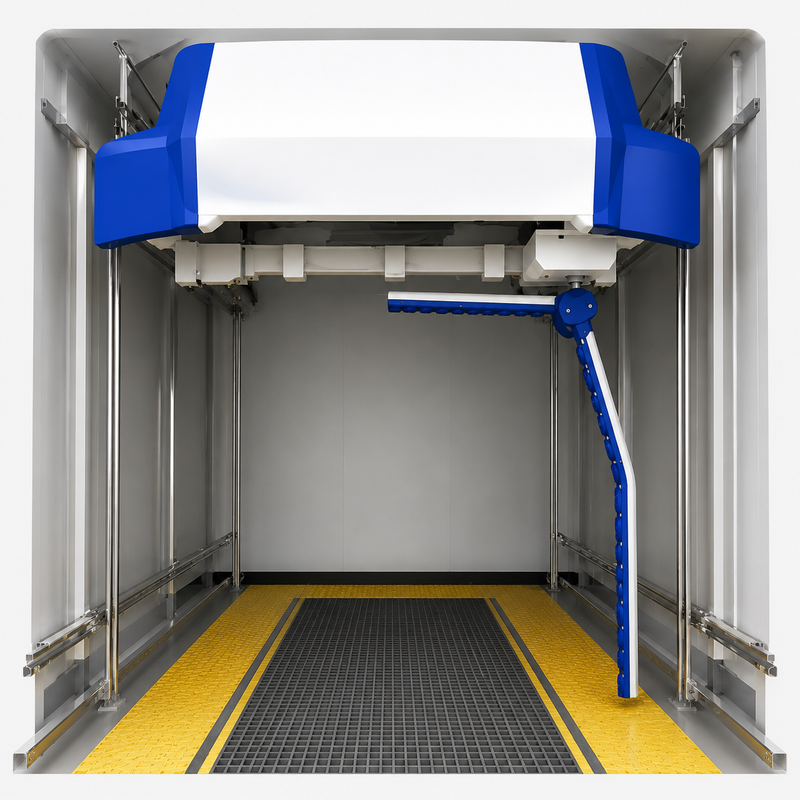 Risense touchless wash system bay interior