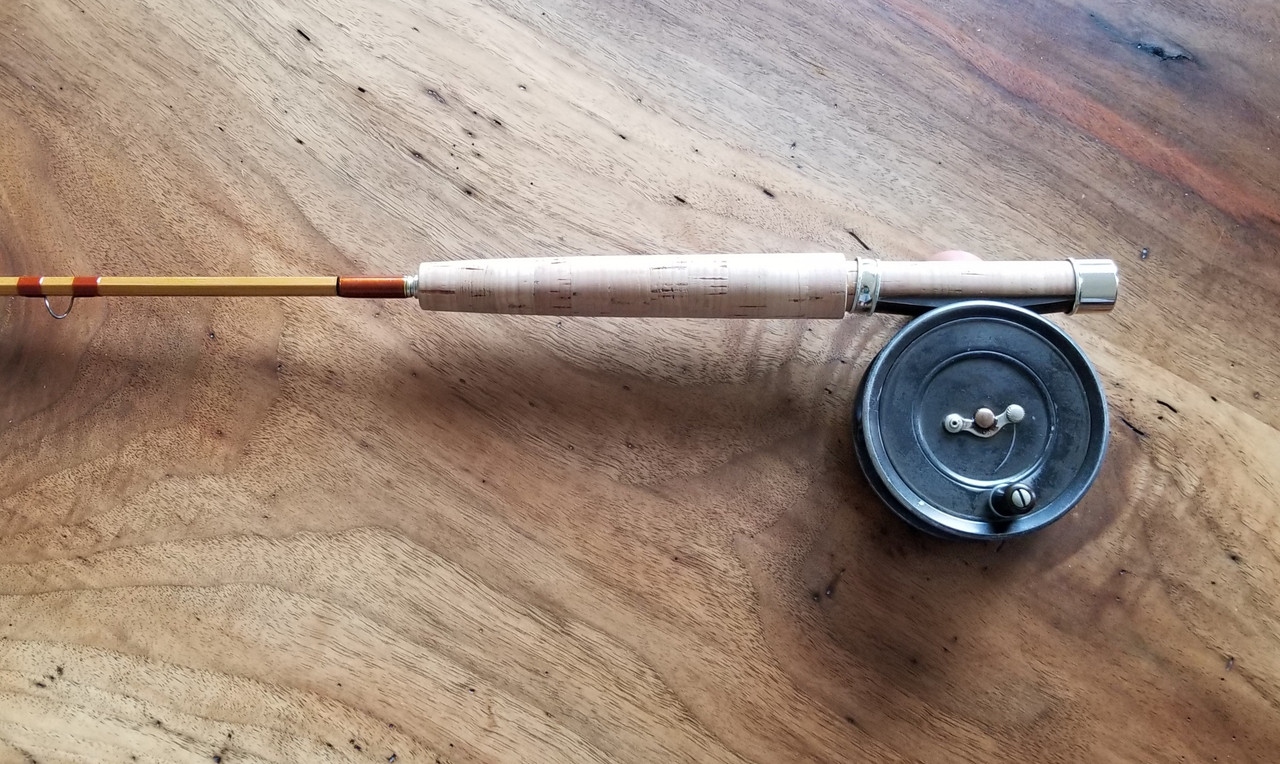 classic reels for bamboo fly rods Complete Vintage 1950s Fishing Outfit Want line Clark Fork Classic Fly Reels