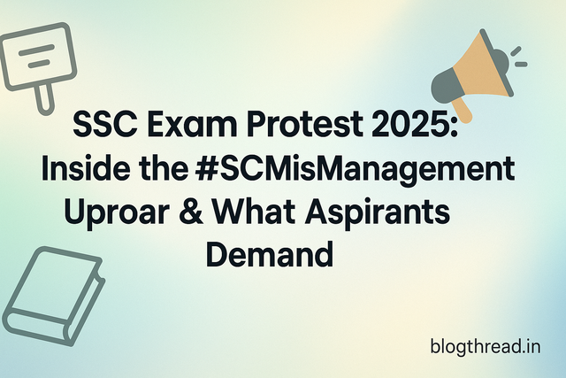 SSC Exam Protest 2025: Inside the #SSCMisManagement Uproar & What Aspirants Demand