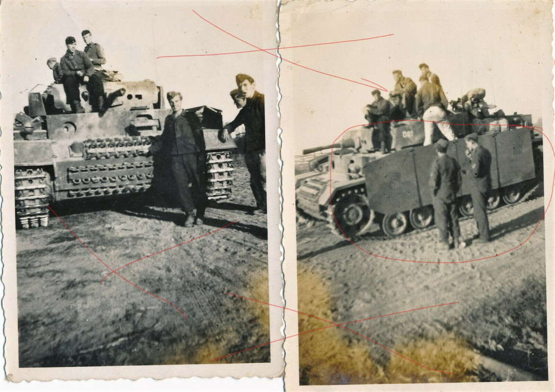 Panzer Tank Seitenschürtzen camouflage Tarn Geschütz PzKpfw