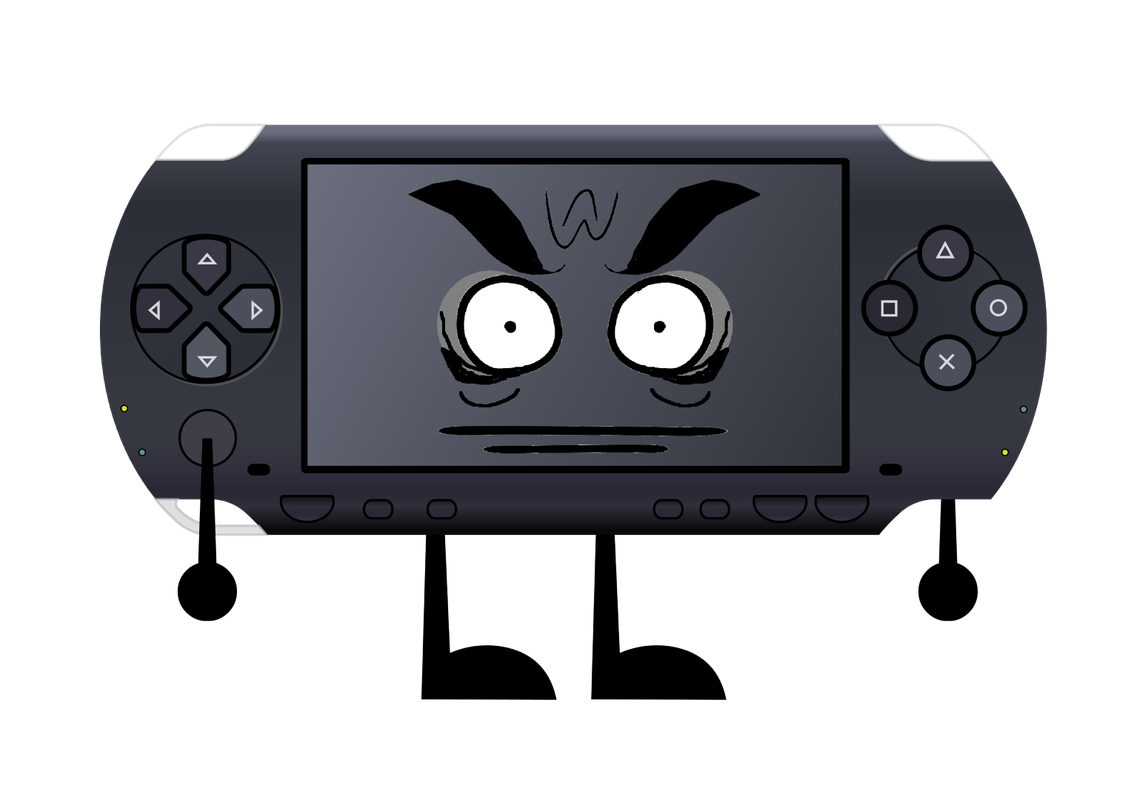 PlayStation Portable (Full Body BFDI Style) - Angry Face